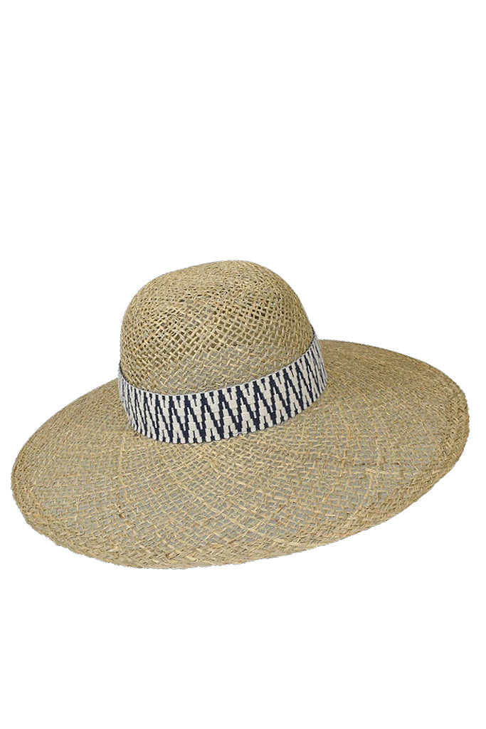 Coriana Μπεζ Ψάθινο Καπέλο Παραλίας με Κορδέλα | Καπέλα - Ψάθινα - Παραλίας | Beach Hats The Straw | Coriana Raphia Beach Hat