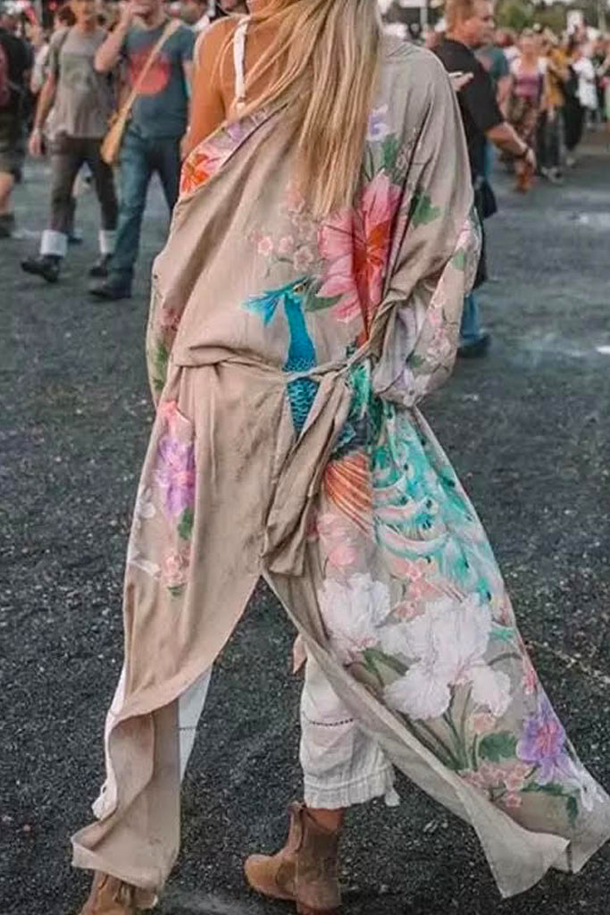 Blooming Printed Kimono
