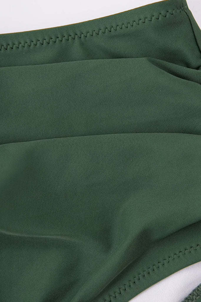 Dulce Πράσινο Φλοράλ Μπικίνι Μαγιό | Γυναικεία Μαγιό - Beachwear