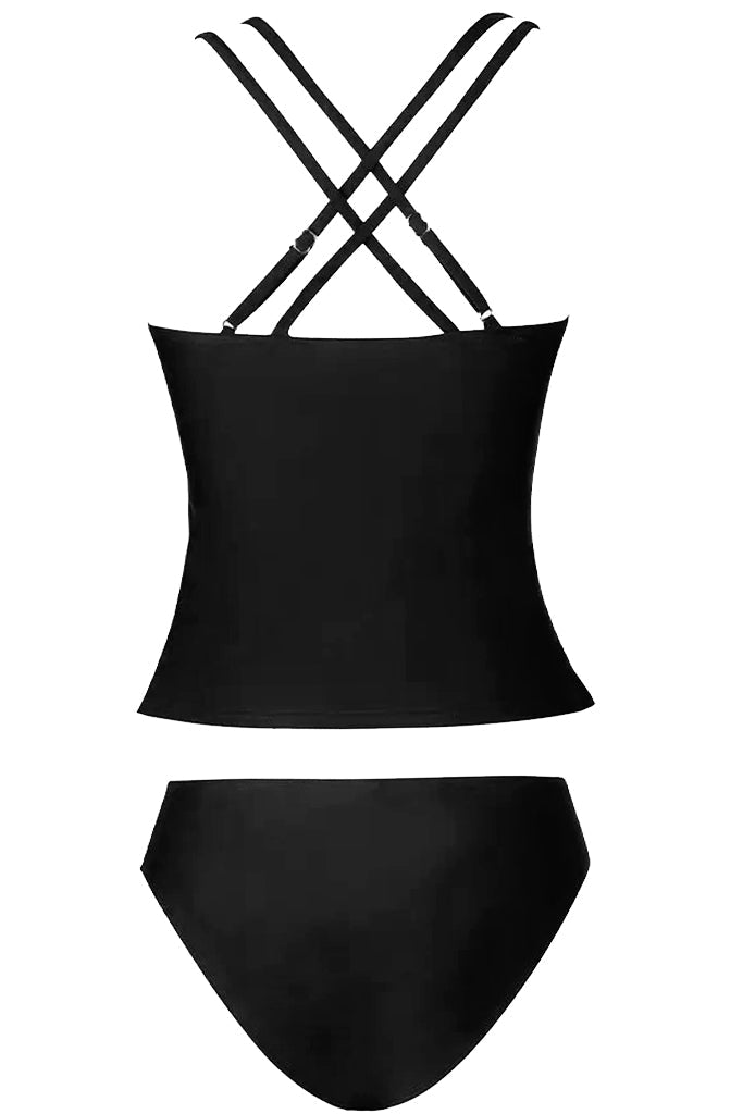 Cabot Μαύρο Μπικίνι Μαγιό με Μακρύ Τοπ | Γυναικεία Μαγιό - Μπικίνι - Beachwear
