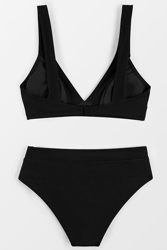 Badina Black Monochrome Bikini Swimwear