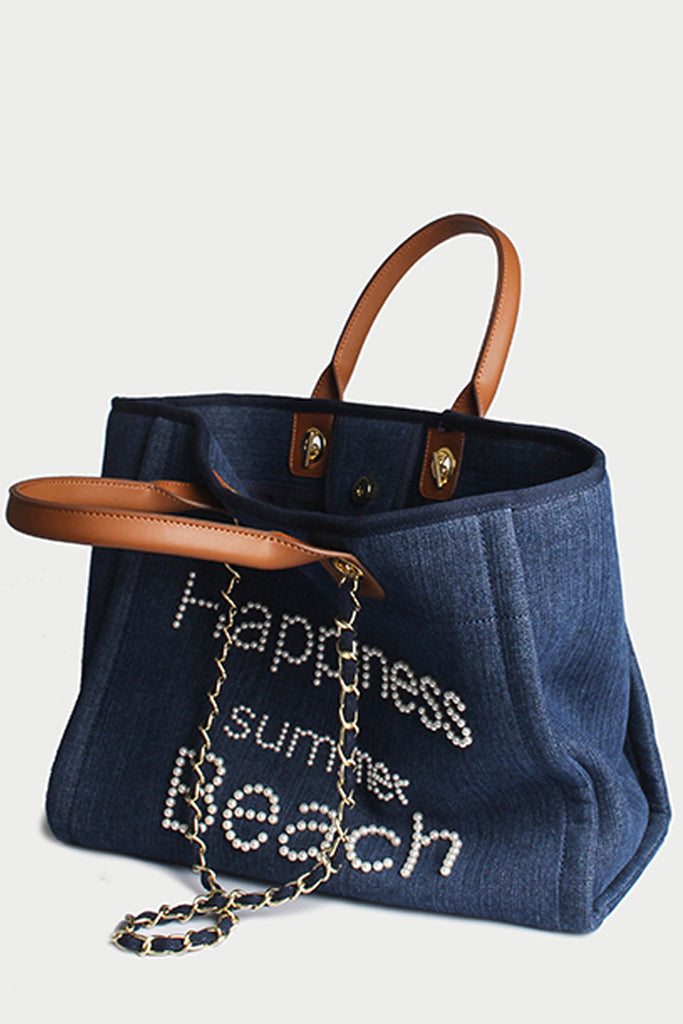 Happiness Μπλε Τσάντα Ώμου | Γυναικείες Τσάντες - Ώμου