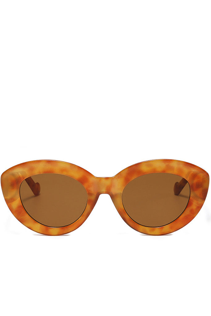 Peta Cat-Eye Fashion Γυαλιά Ηλίου | Γυναικεία Γυαλιά Ηλίου | Peta Amber Cat-Eye Oversized Fashion Sunglasses