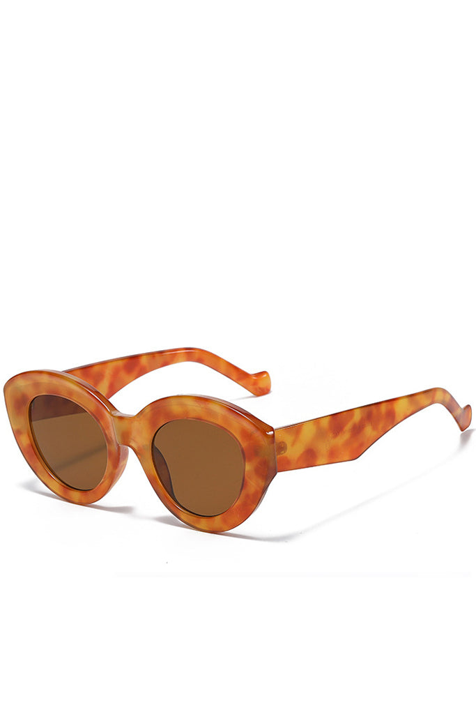 Peta Cat-Eye Fashion Γυαλιά Ηλίου | Γυναικεία Γυαλιά Ηλίου | Peta Amber Cat-Eye Oversized Fashion Sunglasses