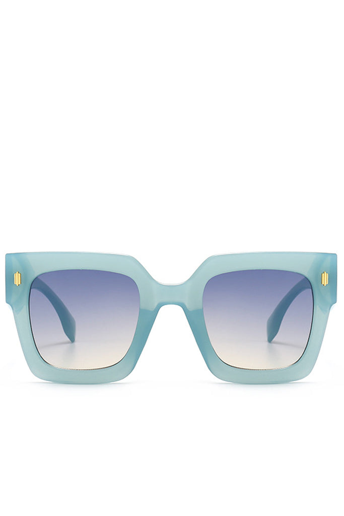 Genta Γαλάζια Oversized Τετράγωνα Fashion Γυαλιά Ηλίου | Γυναικεία Γυαλιά Ηλίου - Regardez Genta Light Blue Oversized Square Fashion Sunglasses