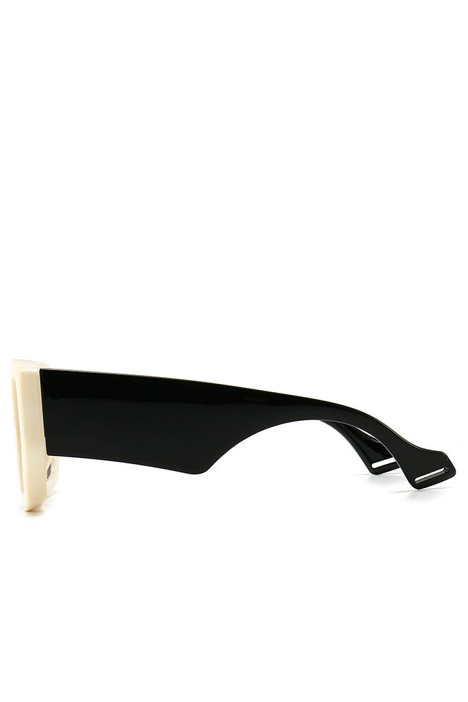 Amberta Ασπρόμαυρα Tετράγωνα Fashion Γυαλιά Ηλίου | Γυναικεία Γυαλιά Ηλίου - Regardez Amberta Black White Oversized Square Fashion Sunglasses