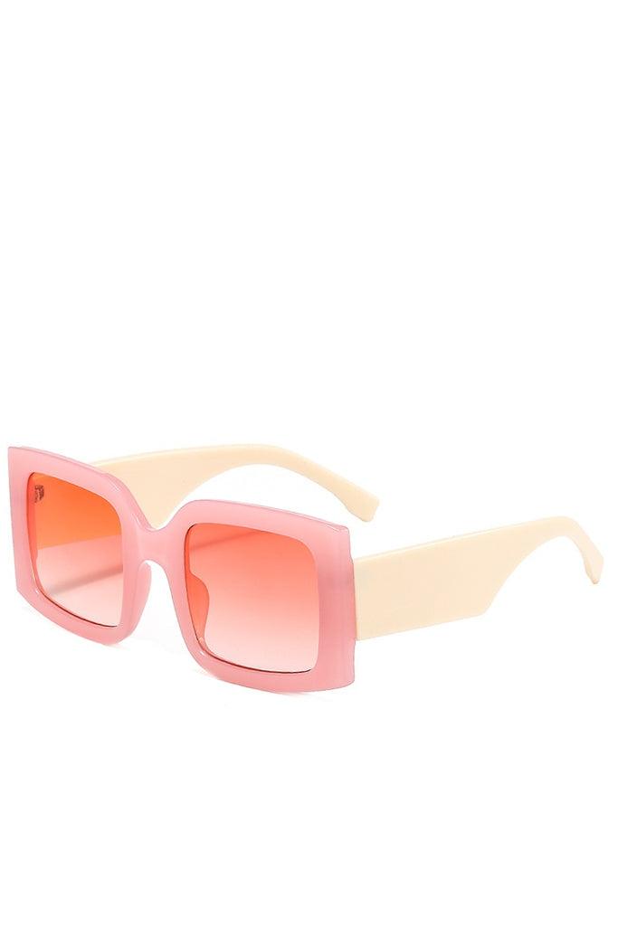 Selonty Ροζ Tετράγωνα Oversized Fashion Γυαλιά Ηλίου | Γυναικεία Γυαλιά Ηλίου - Regardez Selonty Pink Oversized Square Fashion Sunglasses