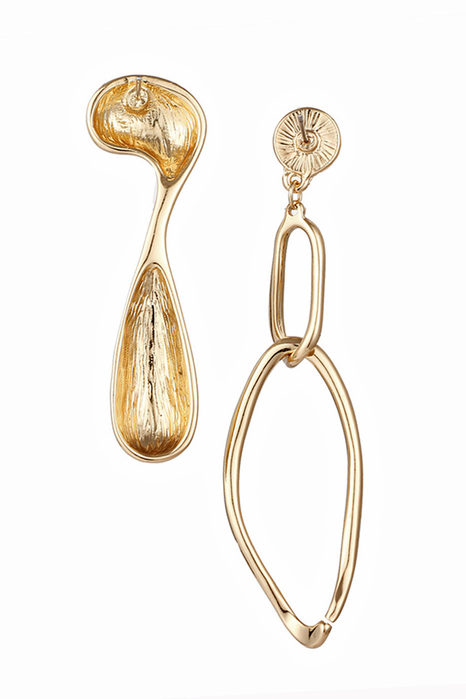 Dangly Χρυσά Ασύμμετρα Σκουλαρίκια | Κοσμήματα