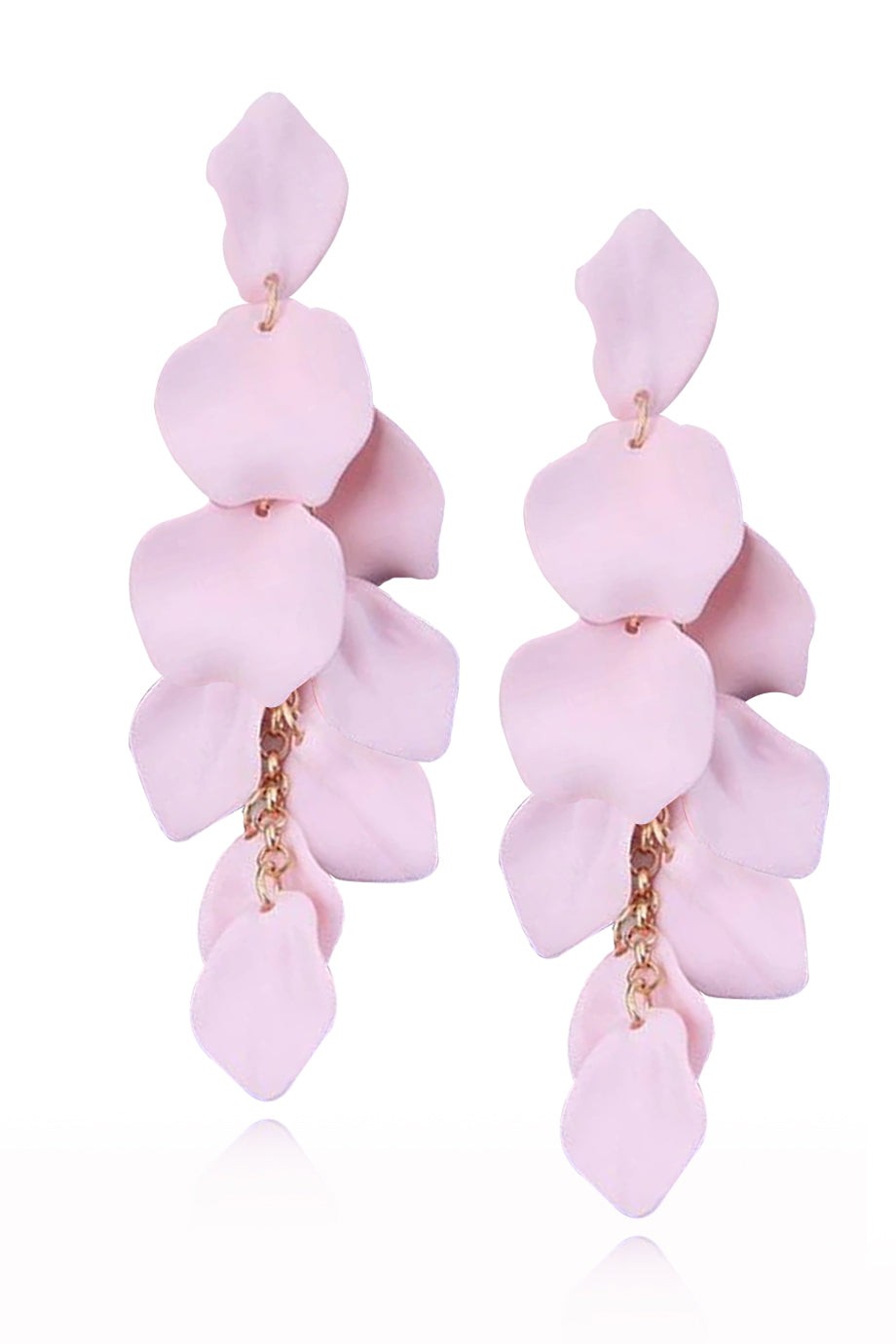 Leafy Ροζ Μακρυά Σκουλαρίκια | Κοσμήματα - Σκουλαρίκια