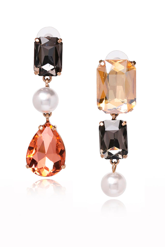Azira Σκουλαρίκια με Κρύσταλλα και Πέρλες | Κοσμήματα - Σκουλαρίκια