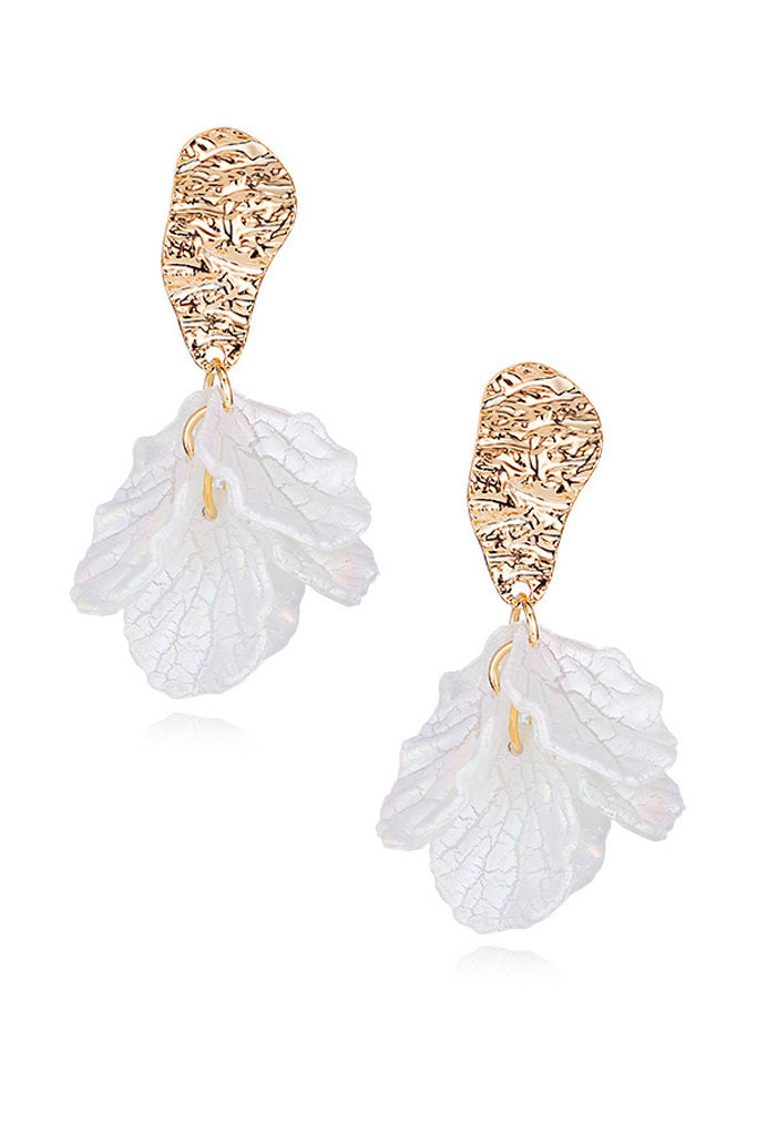 Isidore Χρυσά Λευκά Σκουλαρίκια | Κοσμήματα - Σκουλαρίκια