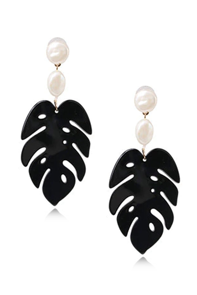 Keyloria Μαύρα Σκουλαρίκια με Πέρλες | Κοσμήματα