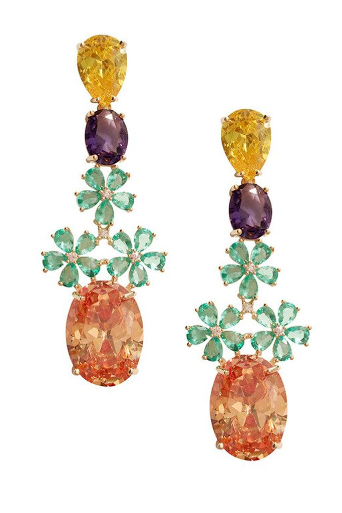 Anika Σκουλαρίκια με Πολύχρωμα Κρύσταλλα | Κοσμήματα - Σκουλαρίκια 