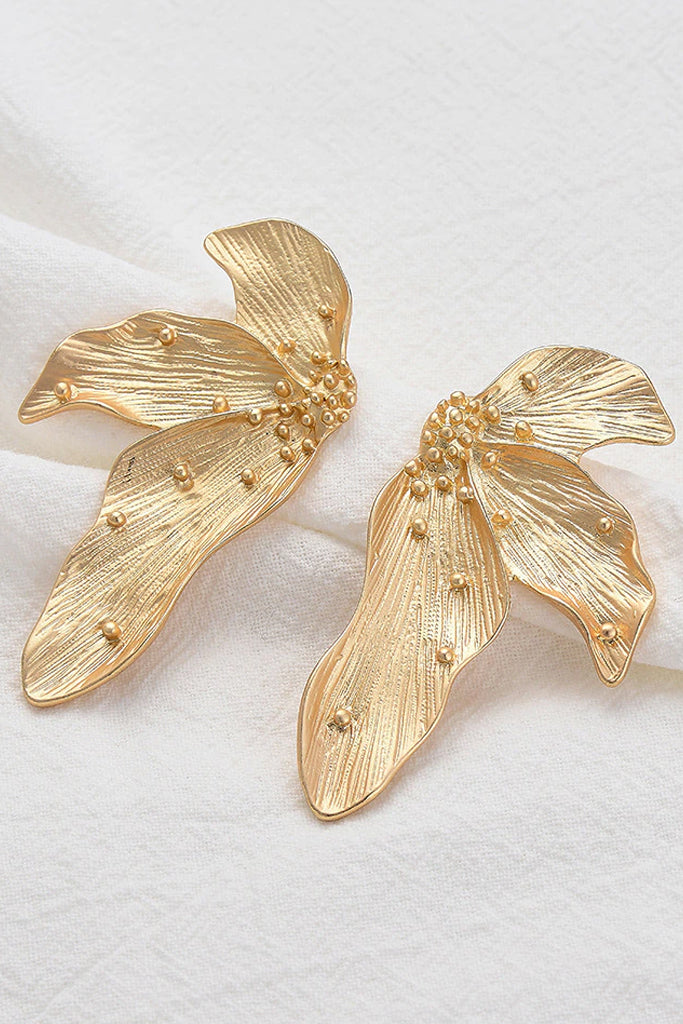 Lillibel Χρυσά Σκουλαρίκια με Λουλούδια | Κοσμήματα - Σκουλαρίκια