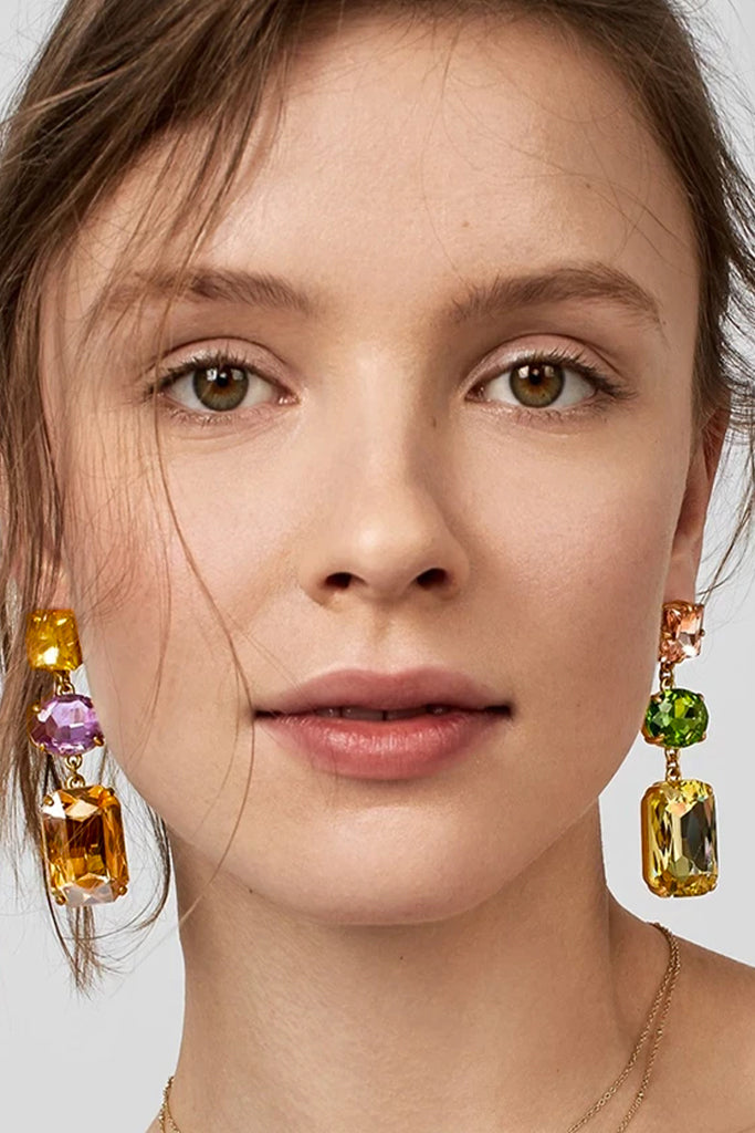 Kigero Colorful Crystal Earrings