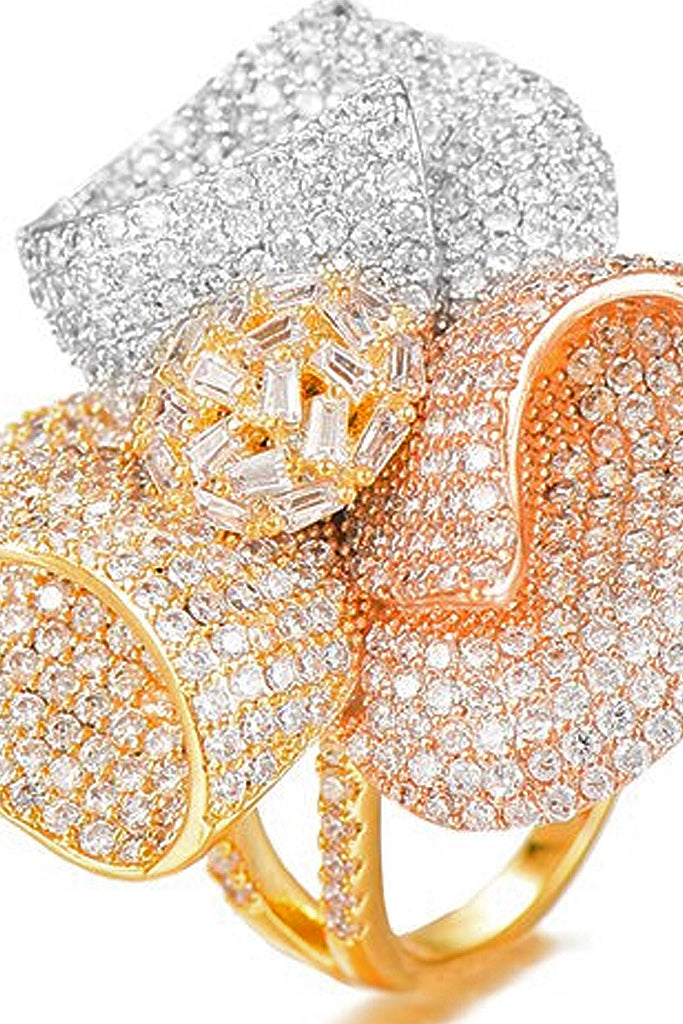 Lada Δαχτυλίδι Λουλούδι με Κρύσταλλα | Κοσμήματα - Δαχτυλίδια