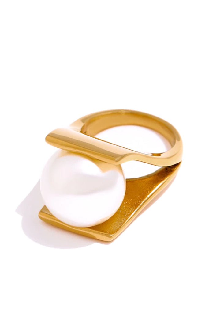 Jasira Χρυσό Δαχτυλίδι με Πέρλα | Κοσμήματα - Δαχτυλίδια