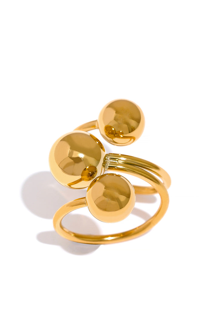 Flary Περίτεχνο Χρυσό Δαχτυλίδι | Κοσμήματα - Δαχτυλίδια | Flary Gold Ring