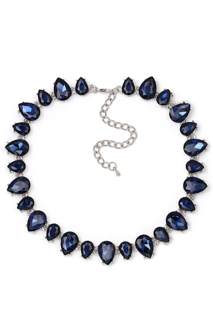 Alinia Κολιέ με Μπλε Κρύσταλλα | Κοσμήματα - Κολιέ με Κρύσταλλα | Alinia Blue Crystal Necklace