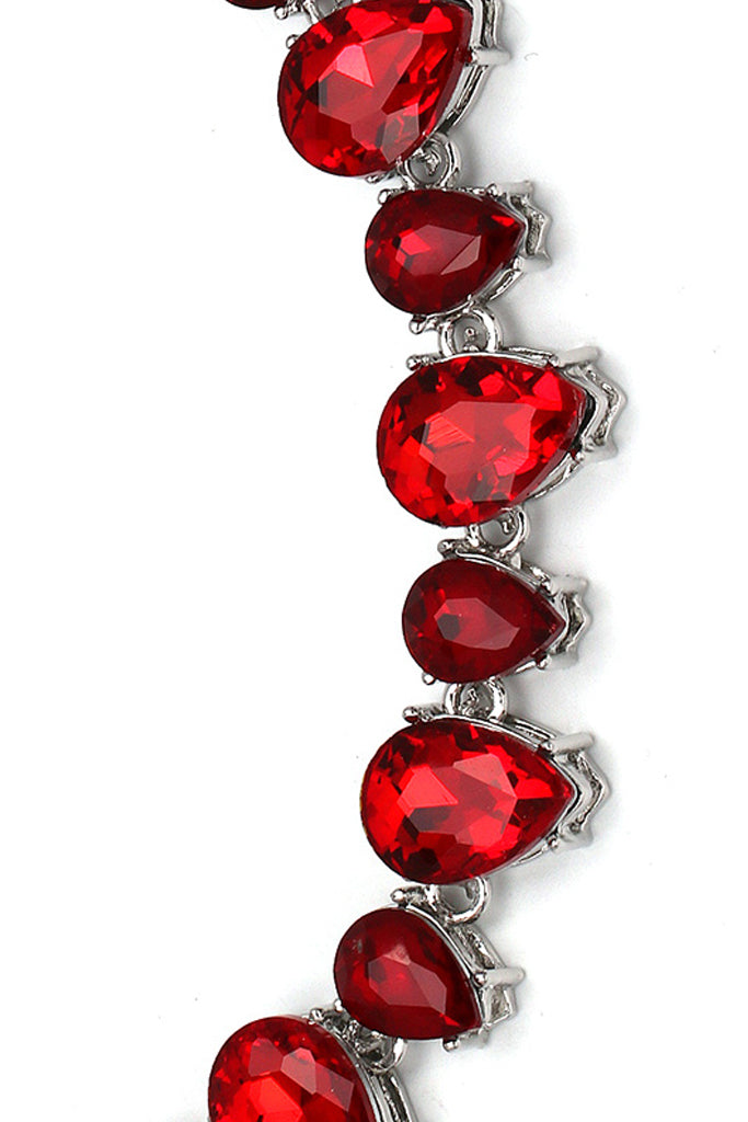 Alinia Κολιέ με Κόκκινα Κρύσταλλα | Κοσμήματα - Κολιέ με Κρύσταλλα | Alinia Red Crystal Necklace