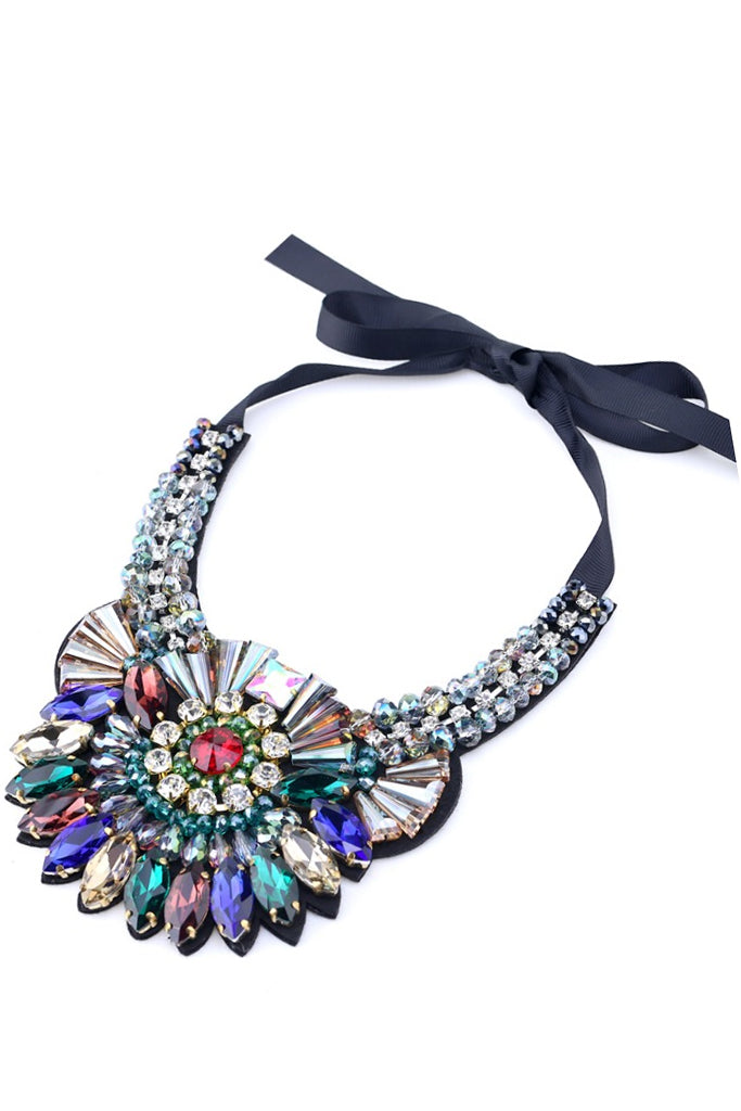 Merlana Πολύχρωμο Κολιέ με Κρύσταλλα| Κοσμήματα - Κολιέ Merlana Multicolor Crystal Necklace