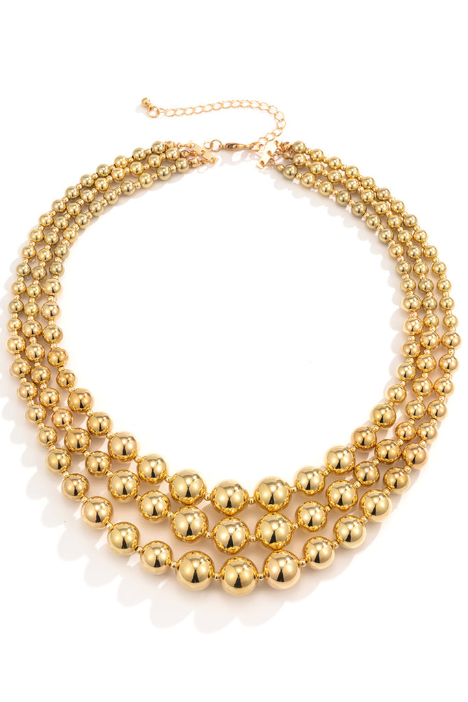 Dalida Gold Necklace with Pearls