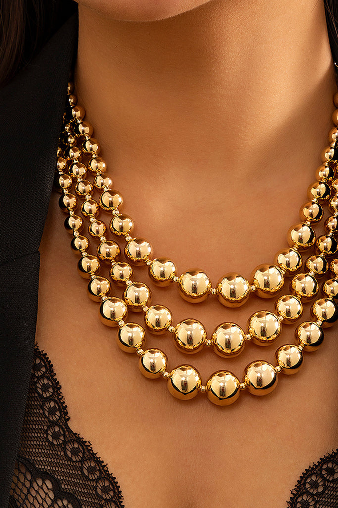 Dalida Χρυσό Κολιέ με Πέρλες | Κοσμήματα - Κολιέ | Dalida Gold Pearl Necklace