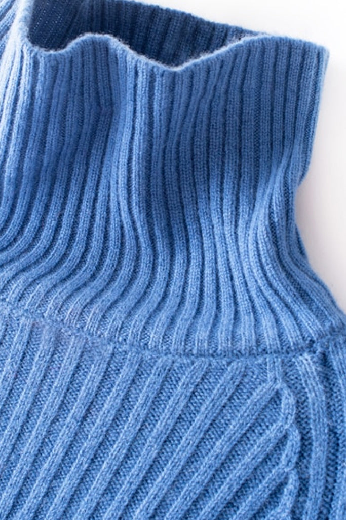 Sybil Blue Turtleneck Sweater