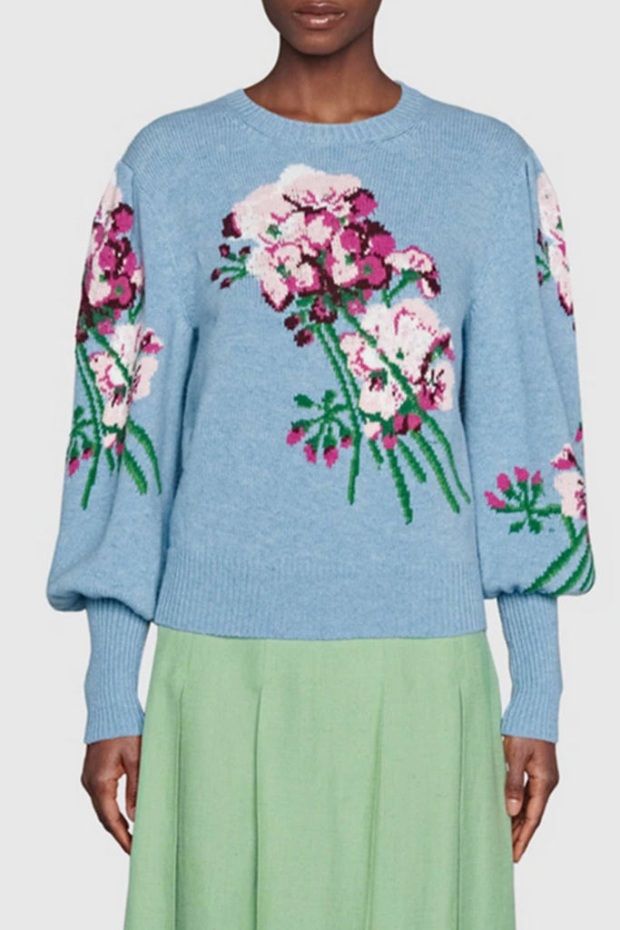 Ayla Floral Embroidered Sweater