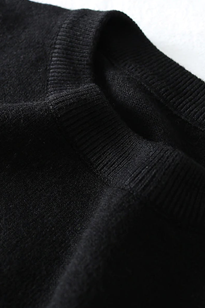 Saronya Μαύρο Πουλόβερ με Σχέδια | Γυναικεία Ρούχα - Μπλούζες - Πουλόβερ -  Πλεκτά