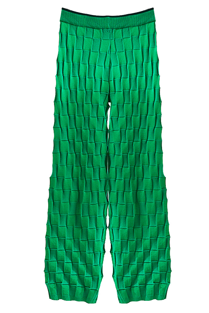 Alira Green Knit Top and Pants Set