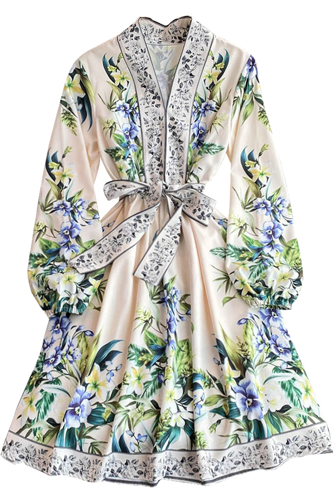 Gardenia Πολύχρωμο Φόρεμα με Φλοράλ Εμπριμέ | Γυναικεία Φορέματα - Philip Lang