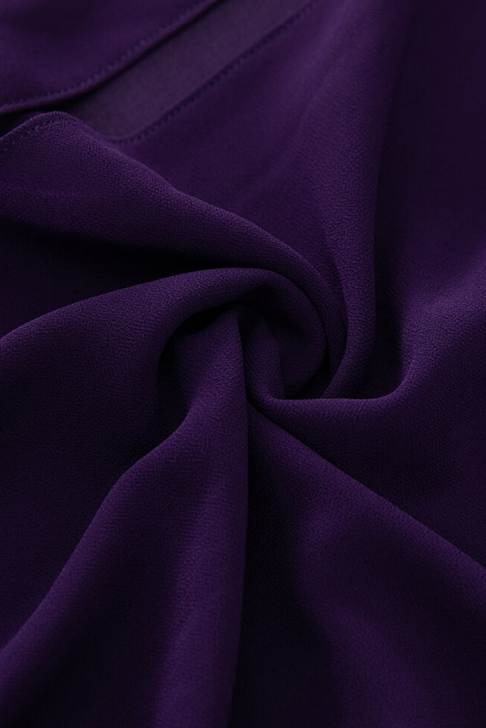 Jemily Μωβ Βραδινό Μακρύ Φόρεμα με Κέντημα| Γυναικεία Ρούχα - Φορέματα - Βραδινά Jemily Purple Evening Dress with Embroidery