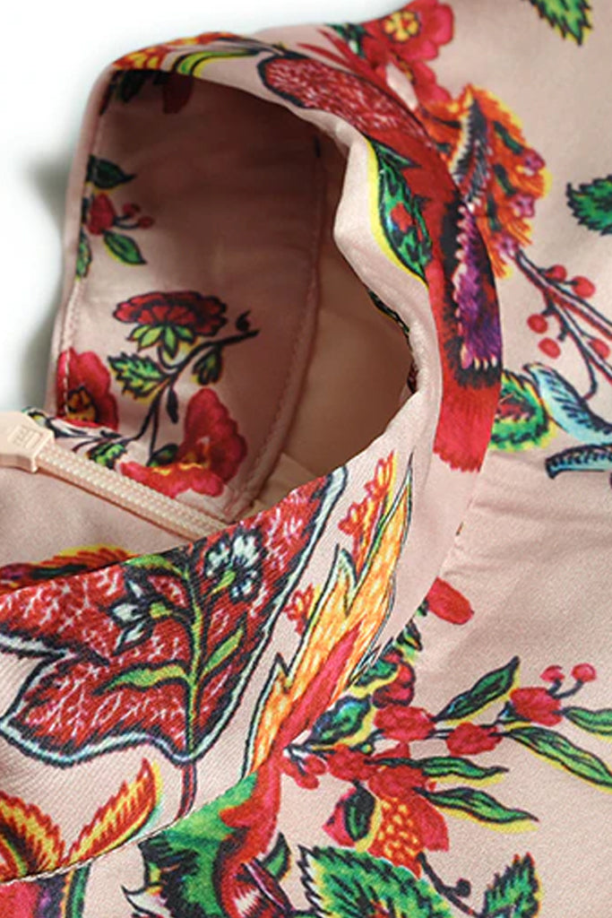 Rodarte Ροζ Εμπριμέ Φόρεμα | Γυναικεία Ρούχα - Φορέματα - Βραδινά Rodarte Pink Printed Dress