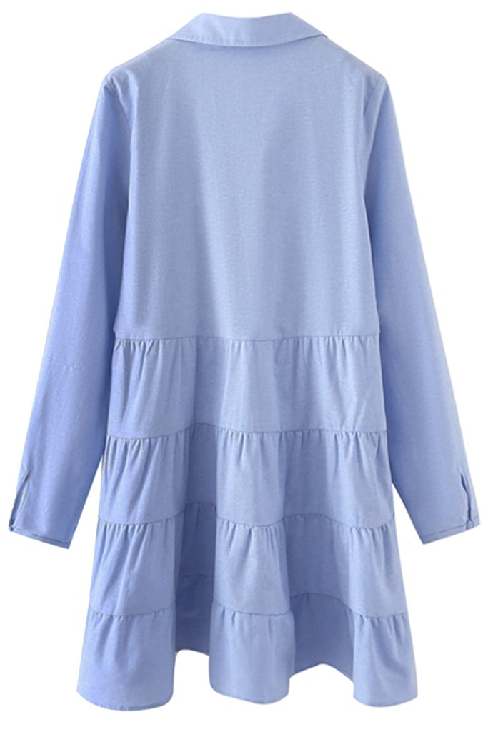 Ione Γαλάζιο Μακρύ Τοπ | Γυναικεία Ρούχα - Τοπ - Μπλούζες