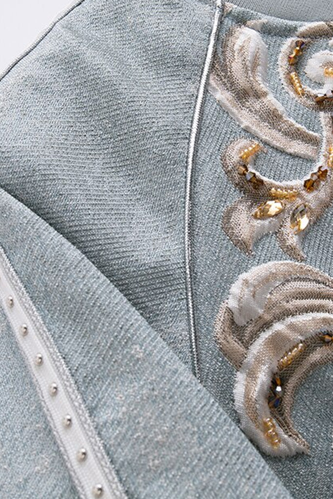 Bird Tiffany Γαλάζιο Jacket με Κεντήματα | Γυναικεία Ρούχα - Jackets