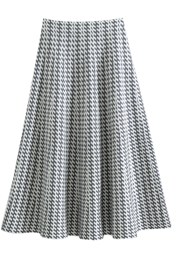 Zerta Γκρι Πλεκτή Φούστα | Γυναικεία Ρούχα - Φούστες - Πλεκτά | Zerta Grey Knit Skirt