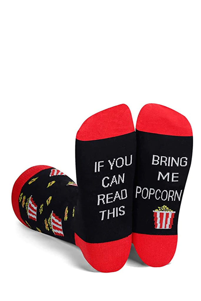 Popcorn Κόκκινες Κάλτσες με Σχέδια | Γυναικείες Κάλτσες - Sweet Socks
