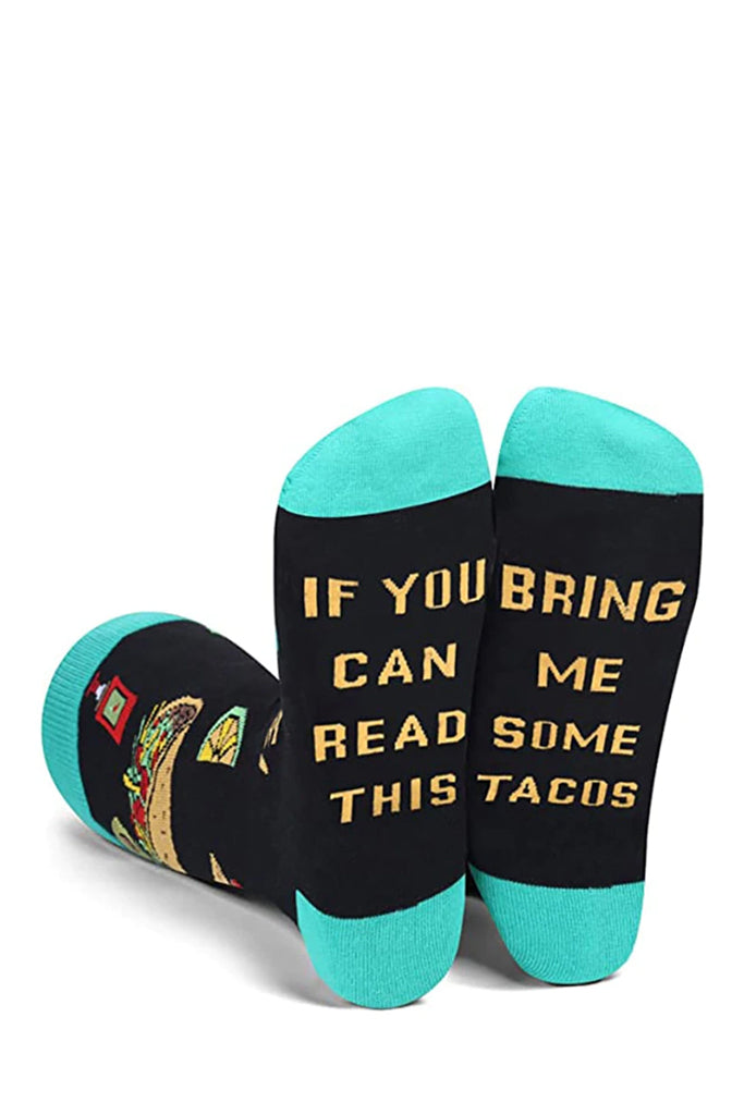 Tacos Μαύρες Κάλτσες με Σχέδια | Γυναικείες Κάλτσες - Sweet Socks