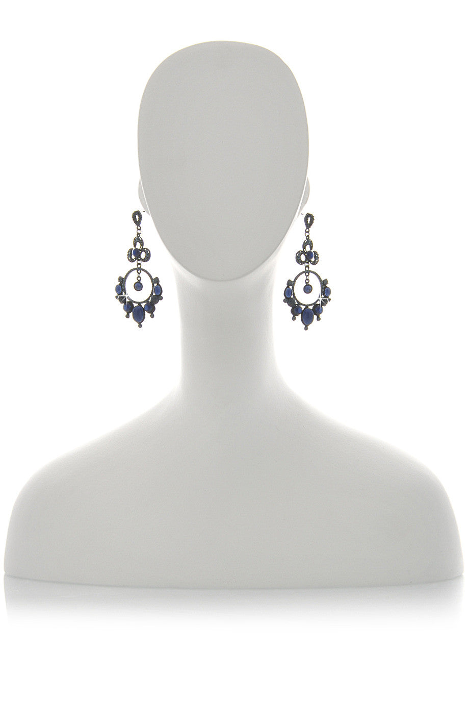 Μπλε Σκουλαρίκια με Κρύσταλλα - Andrea Mader | Κοσμήματα
