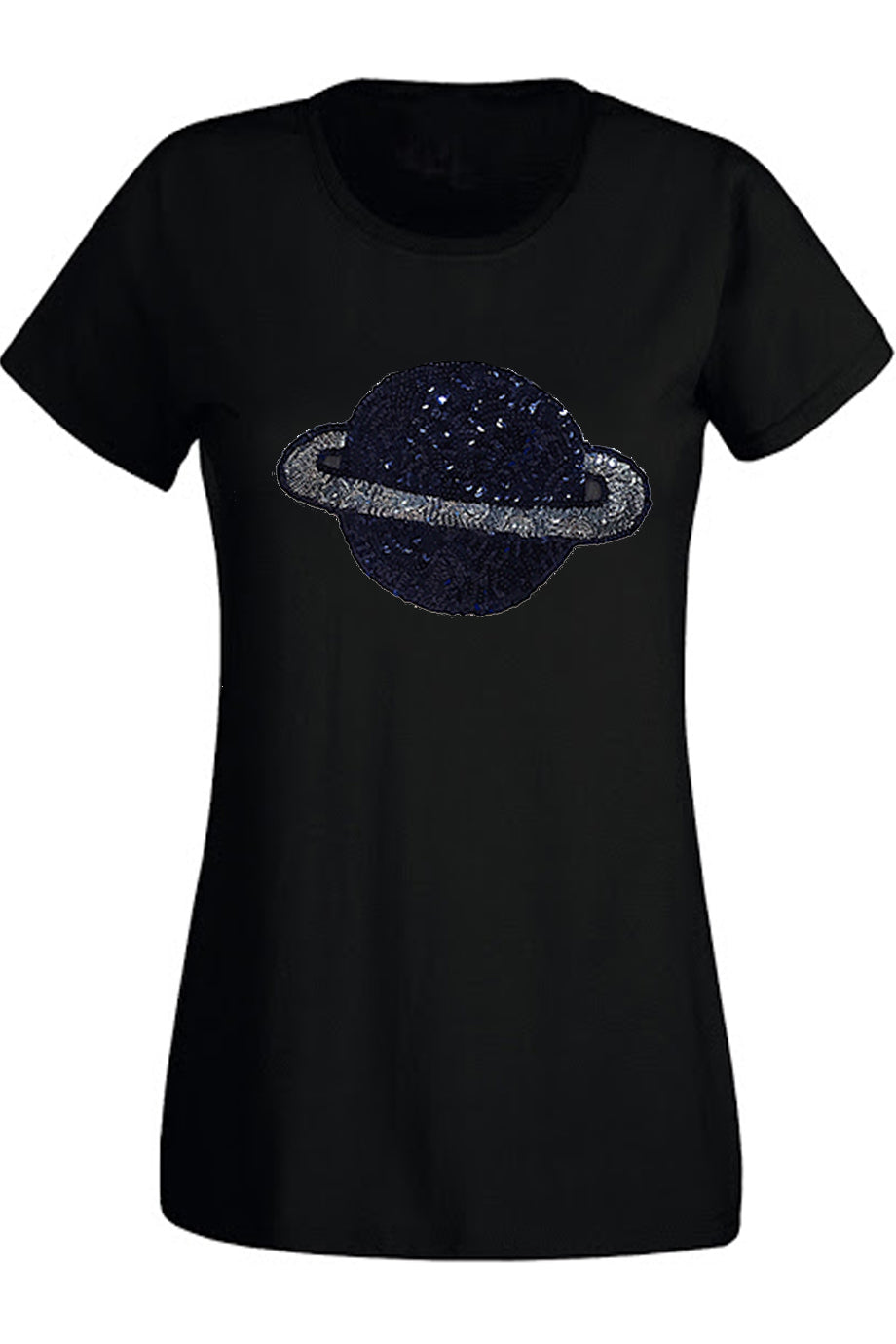 Μαύρο Μπλουζάκι με 3D Σχέδιο | Γυναικεία Ρούχα T-Shirts - Estelle