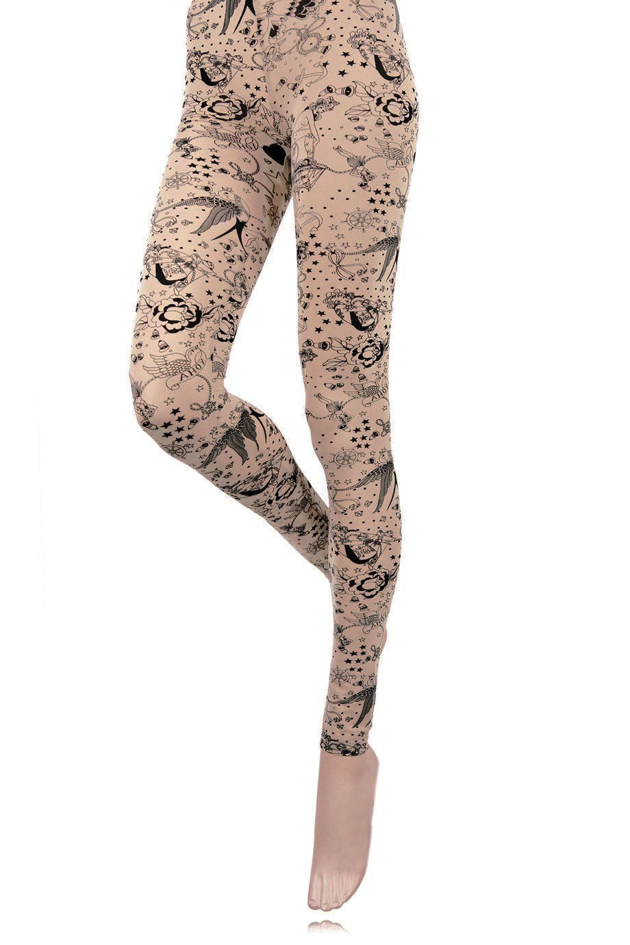AHOY Tights with Tattoo design