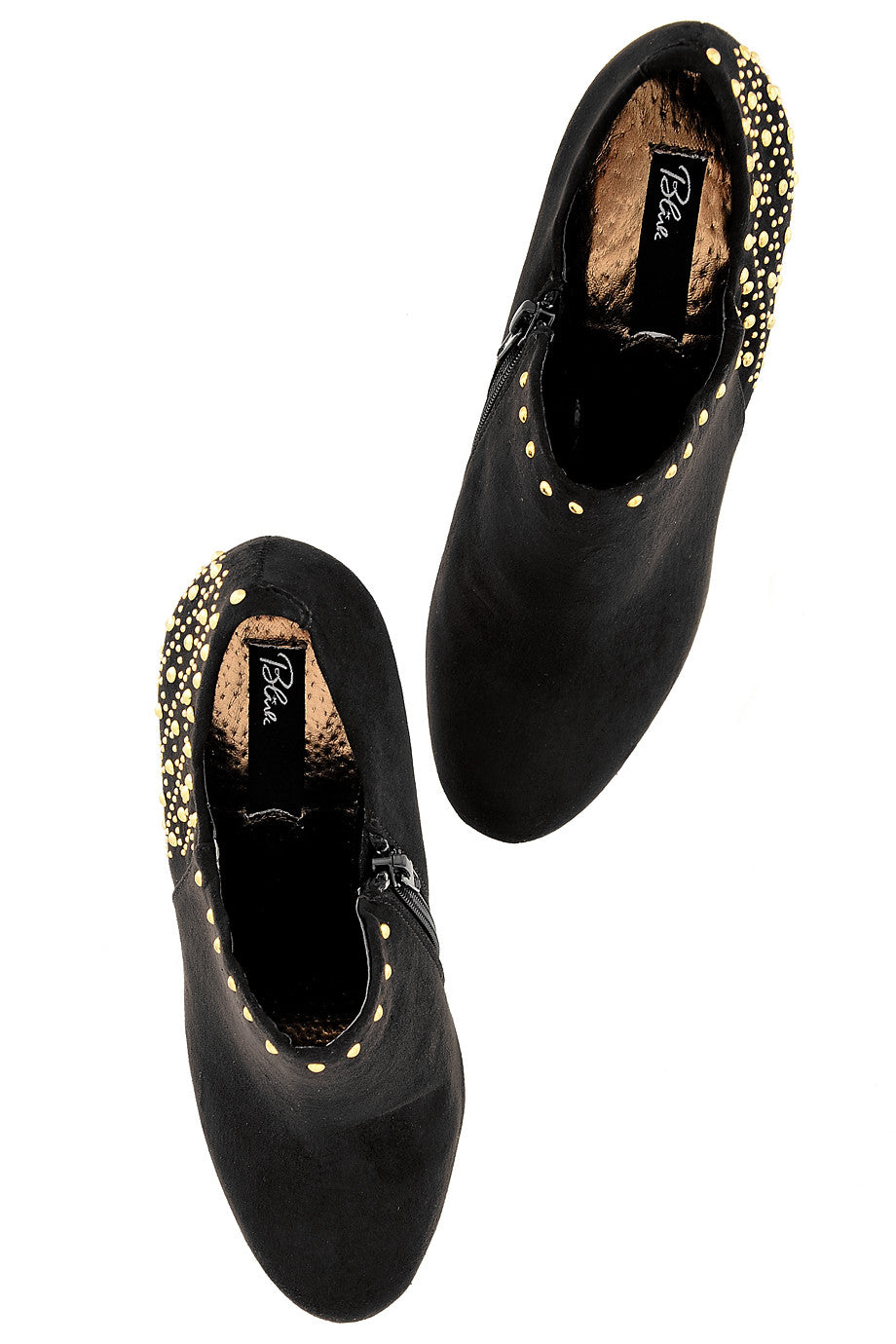 Μαύρα Καστόρινα Μποτάκια με Τρουκς - Blink | Γυναικεία Παπούτσια