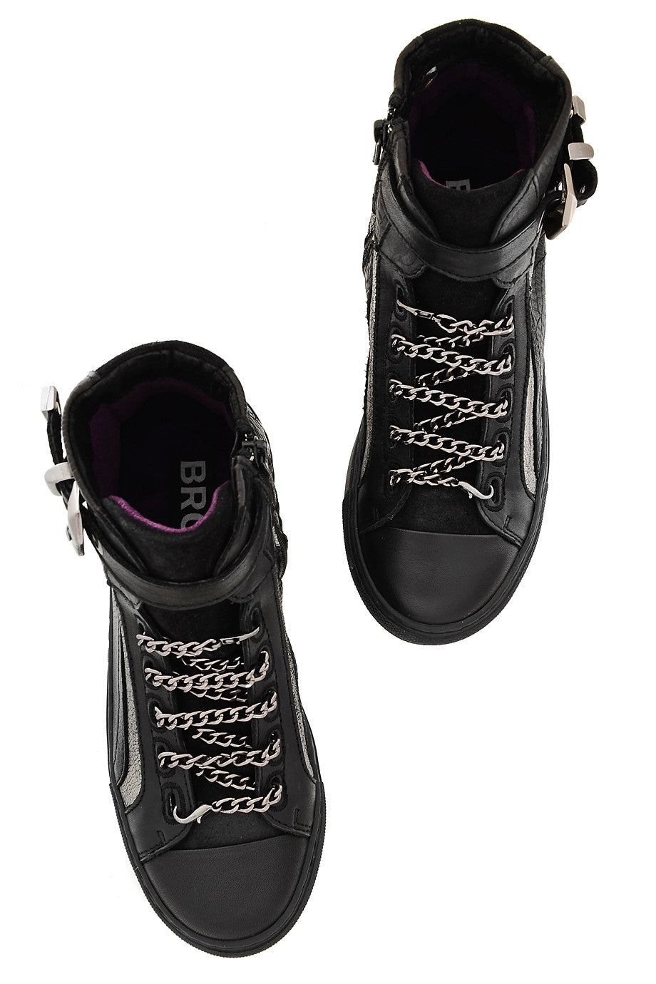 Μαύρα Αθλητικά Παπούτσια με Αλυσίδα | Γυναικεία Παπούτσια