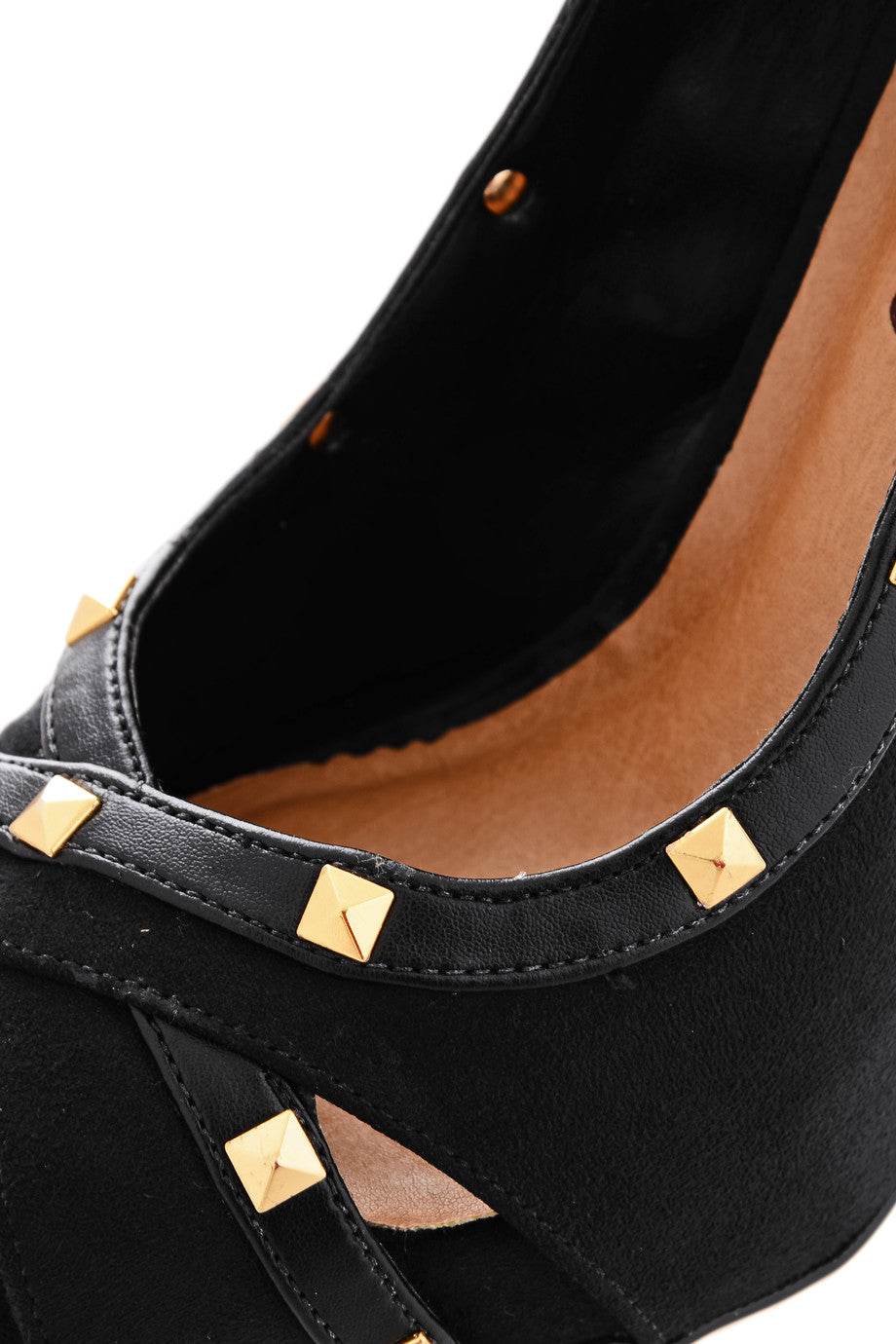 Μαύρες Γόβες Peep Toe με Τρουκς | Γυναικεία Παπούτσια