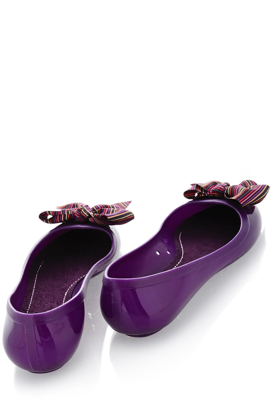 Μωβ Ριγέ Μπαλαρίνες - Colors Of Califonia | Γυναικεία Παπούτσια