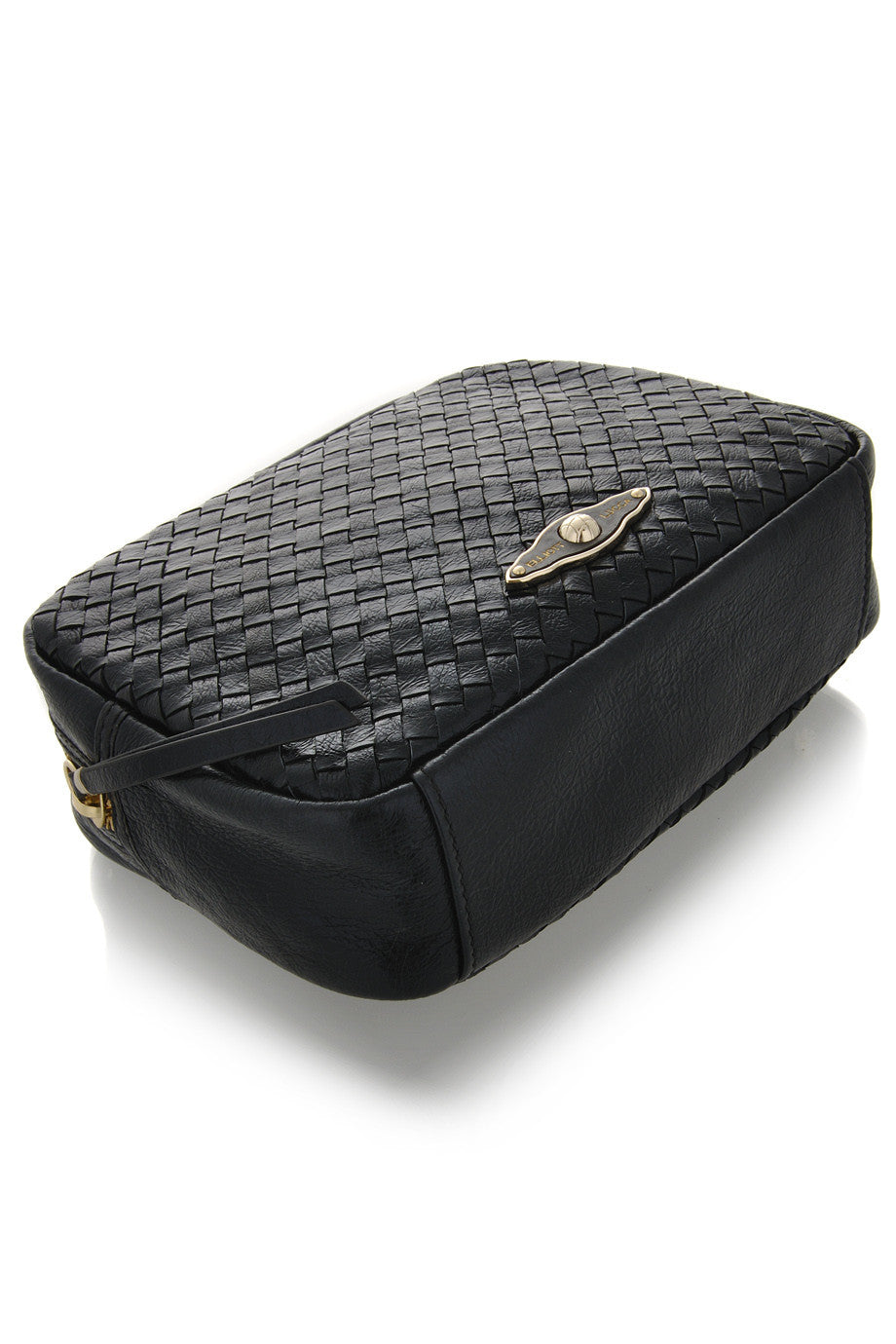 ELLIOTT LUCCA Leather Woman Clutch Bags - MILLANA Black Onyx Leather Clutch Bag