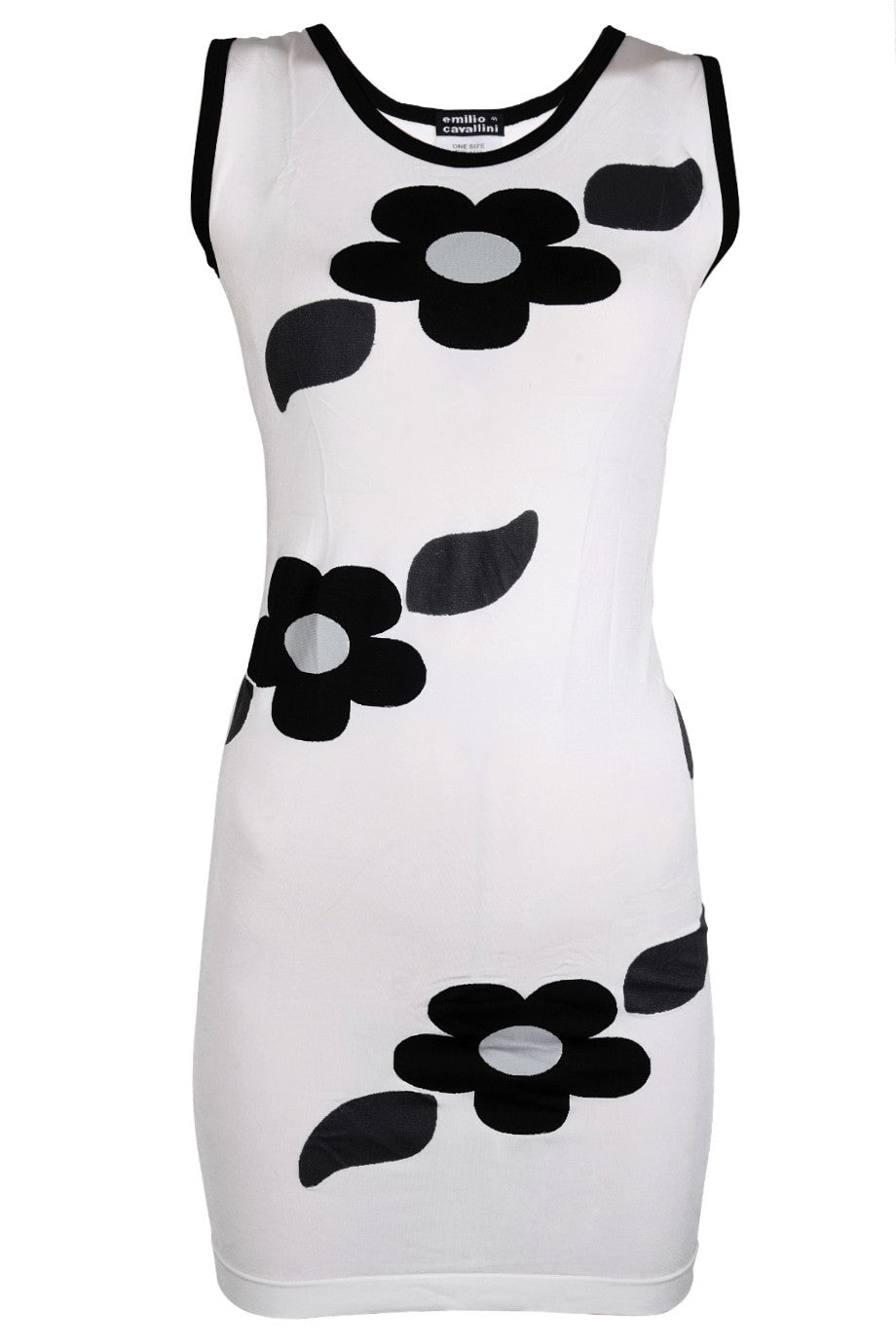 Μίνι Ασπρόμαυρο Εφαρμοστό Φόρεμα | Φορέματα - Emilio Cavallini 