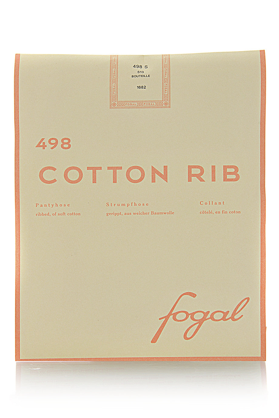 FOGAL 498 COTTON RIB 120 Brown Striped Tights