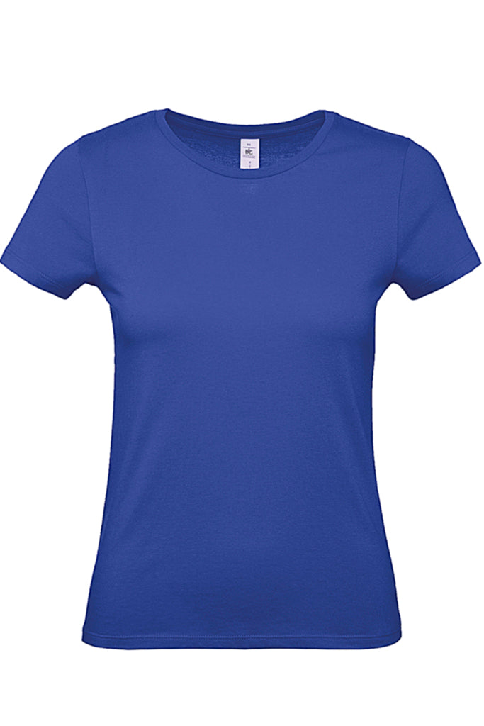 Μπλε Μονόχρωμο Κοντομάνικο Μπλουζάκι T-Shirt | Γυναικεία Ρούχα T-Shirts - Bitter & Cute
